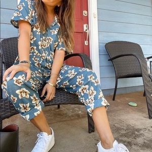 Acacia Tropic Teton Jumpsuit Onesie Hawaiian Tropical